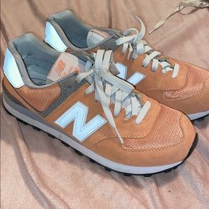 Peach colored 574 New Balances!
